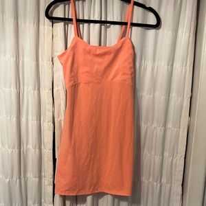 Vibrant Orange Strappy Dress